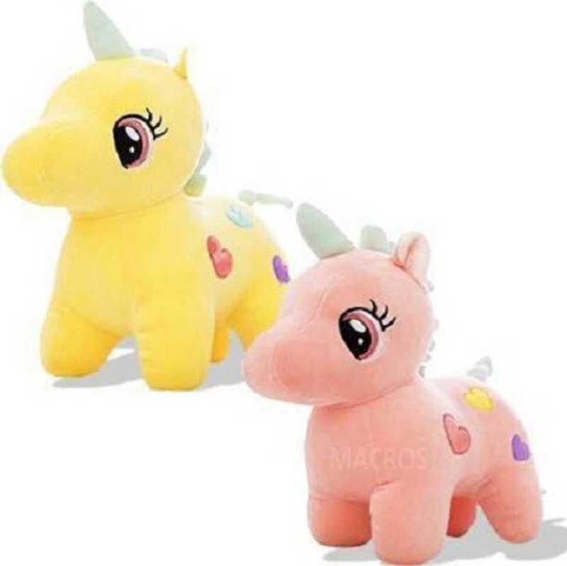 abhishek trading company Combo of very Stylish Plush and Adorable Soft Stuffed Unicorn  - 30 cm(Multicolor)