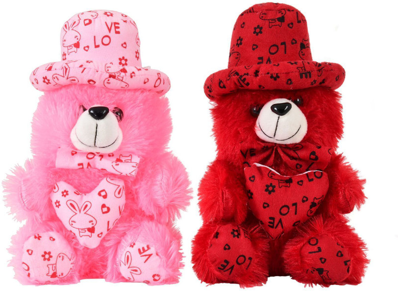 HAPPYLOTEDDY RED/PINK CAP 20 MM - 30 cm(Red, Pink)