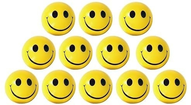 Novitash Smiley ball  - 3.5 cm(Yellow)