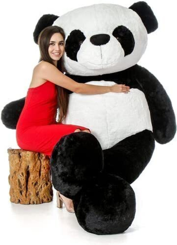 itaCheeHUB Original 5 feet black & white panda teddy bear stuffed animal toy gift for girls - 150 cm(Black, White)