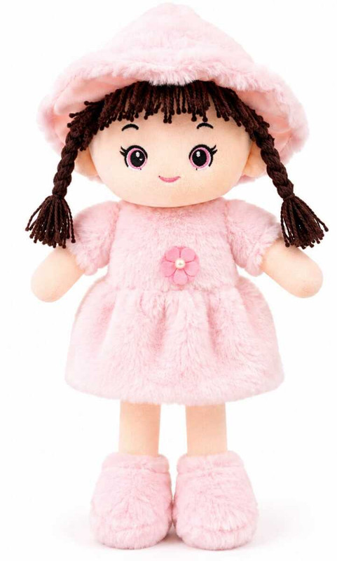 Tobby Toys Cute Pink Doll Soft Toy 40CM for Kids | Ultra Soft Plush Stuffed Doll Teddy  - 40 cm(Pink)