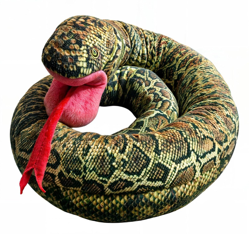 ERcial Store Plush Animal Figure Toys for Kids, Home Decoration Soft Toy, Stuffed Snake Toy Anaconda Gag Toy(Green)