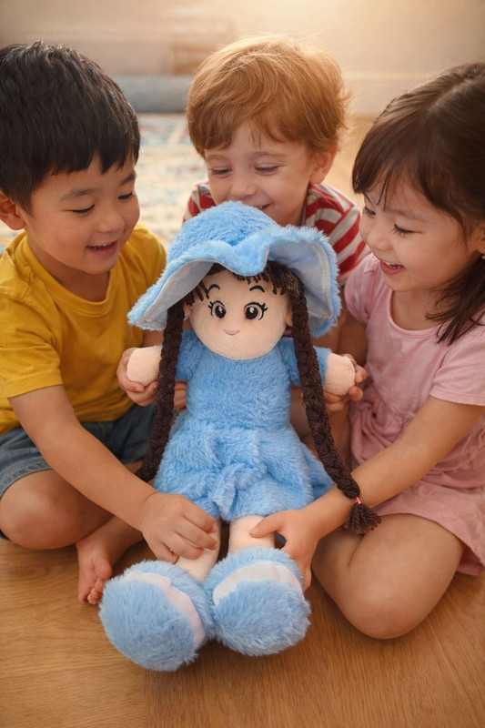 HELLOBEAR Premium Quality Blue Cute Soft Doll For Baby_AA - 40 cm(Blue)