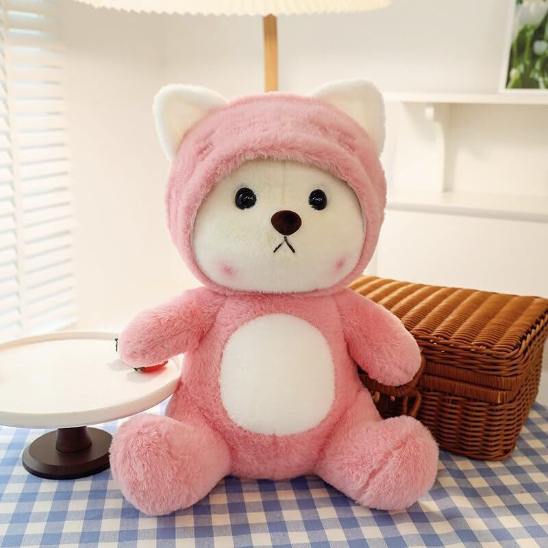 itaCheeHUB HODDYCAPTEDDYnd family boys girls sister Valentine day gift - 40 cm(Pink)
