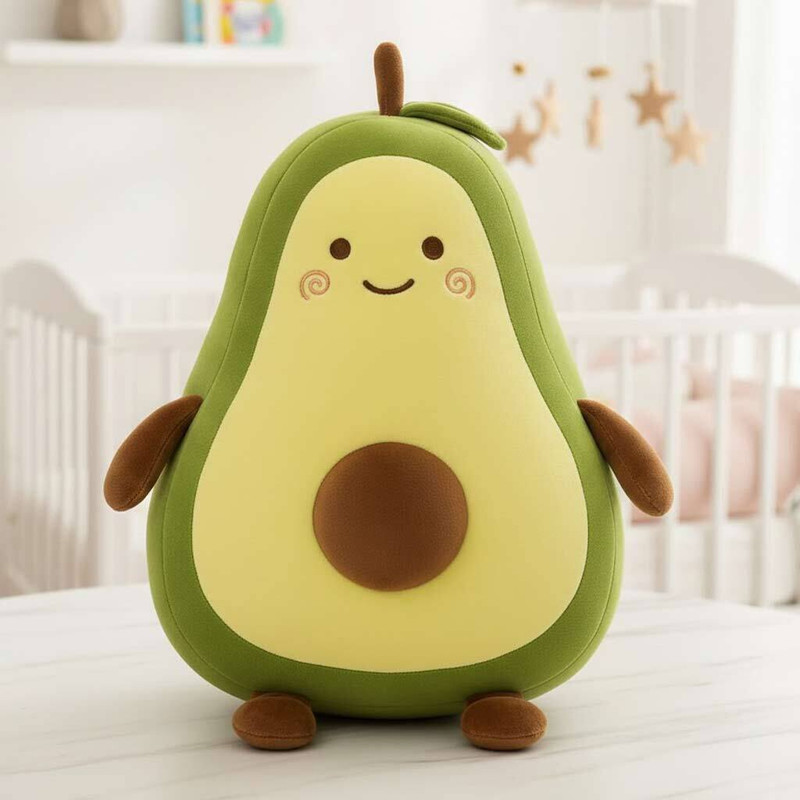 funbyto Cute Avocado Soft Toy 40 CM | Soft Plush Toy for Kids & Babies | Huggable Gift  - 40 cm(Green)