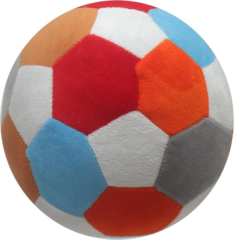 A G Enterprises Soft Multicolor Stuffed Ball | Cute Plush Indoor Play Toy Gift  - 19 cm(Multicolor)