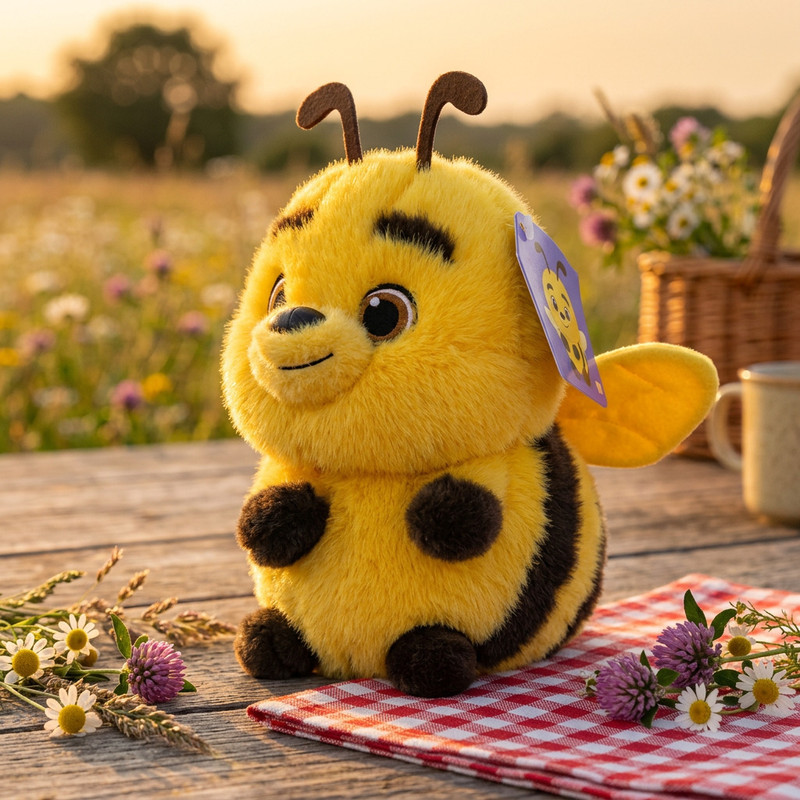 Winkycoo Bee Soft Toy 25 cm – Premium Plush Stuffed animal toy for girls - 25 cm(Yellow)
