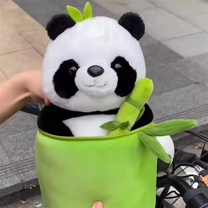 RSY Panda Bamboo Super Soft Toy, Cuddly Plush Teddy, Birthday Gift for Kids 35 cm - 30 cm(Green)