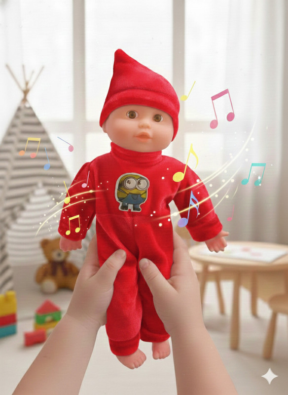 zestify commerce Squeezing laughing boy with light & sound effects - 6 cm(Multicolor)