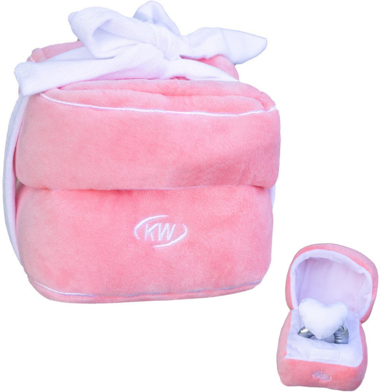 Tlismi Adorable Cute Stuffed Toy Ring Box for Gift | Interactive Pet Squeaky Toys  - 13.5 cm(Pink)