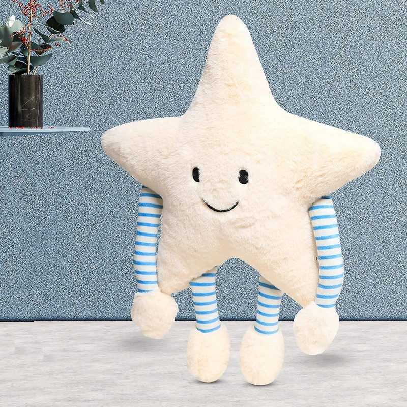 HELLOBEAR New-Star Soft Pillow with Arm & Leg, Stuffed Toy - 12 mm(Blue)