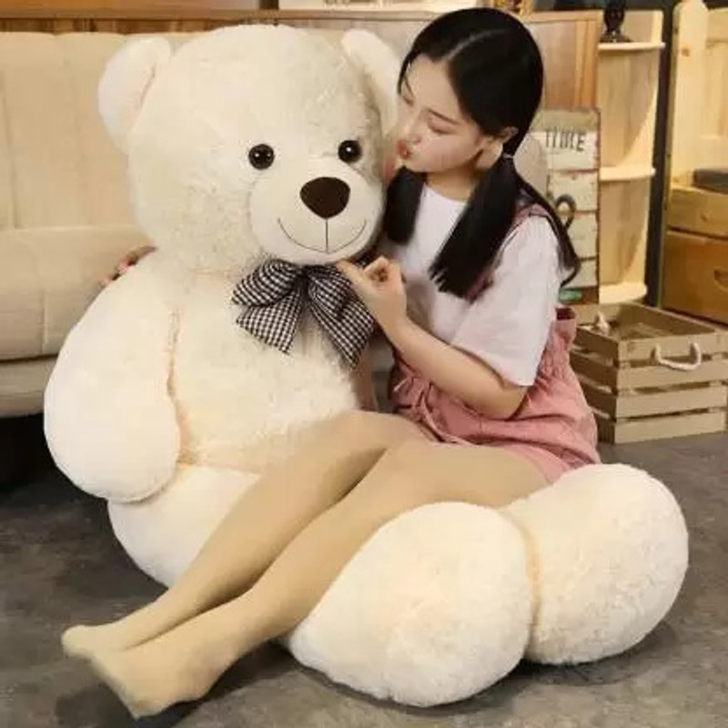 CRAZY DIPS 3 FEET TEDDY BEAR CREAM COLOUR FOR SOMEONE SPECIAL - 90 cm (Cream)  - 90 cm(Beige)