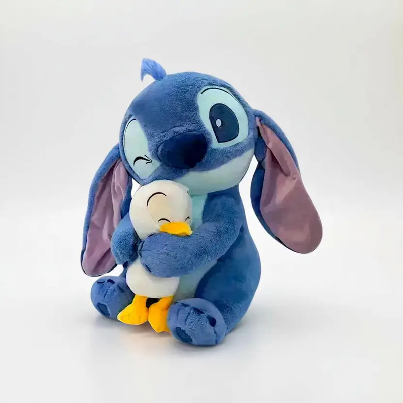 tinytotem Adorable Blue Stitch Duck toy – Ultra Soft Cuddly Stuffed Animal Gift for Kids  - 25 cm(Blue)