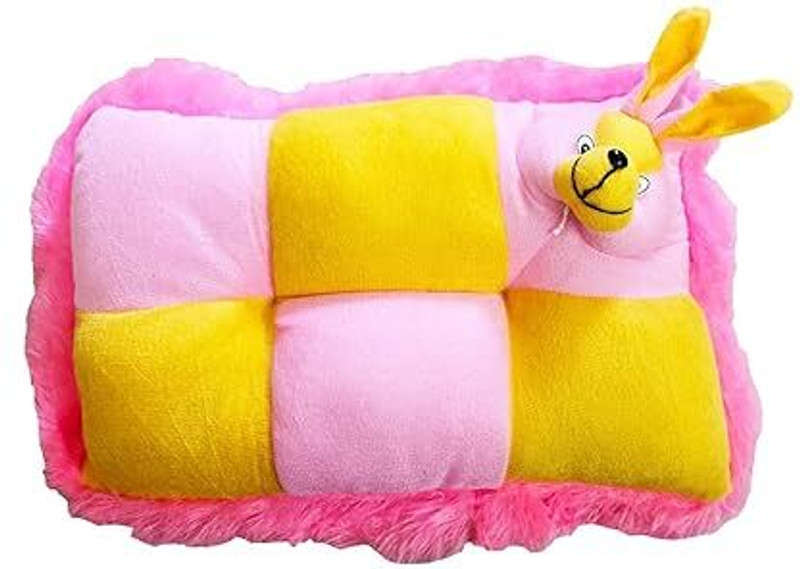 R k Lovely New Born Baby Cushion Teddy Stuffed Toy Plush Cushion Soft Toy Pillow - 38 cm(Multicolor)