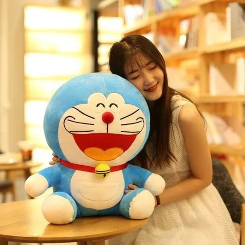 jr jack & rose dorimon Soft Toy Cute & Huggable Plush Toy for Kids  - 30 cm(Blue)