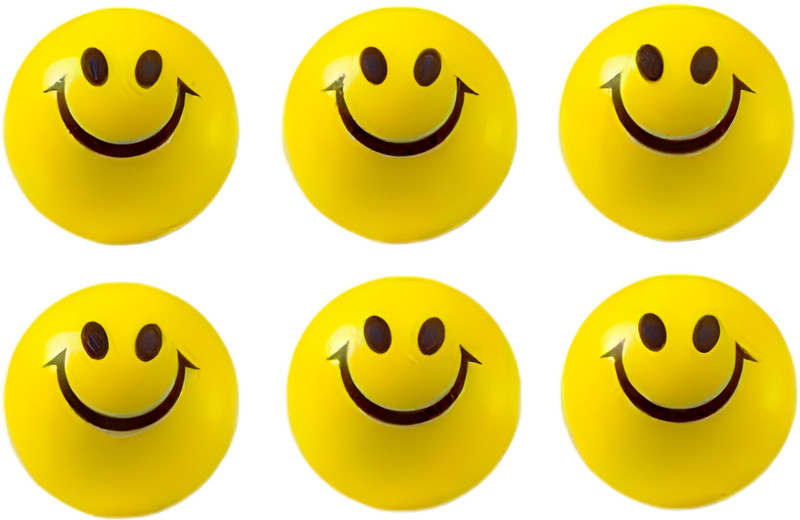 ShubhKraft Smiley Sponge Ball for Tactile Sensory Play and Motor Skill Learning  - 2.5 inch(Yellow)
