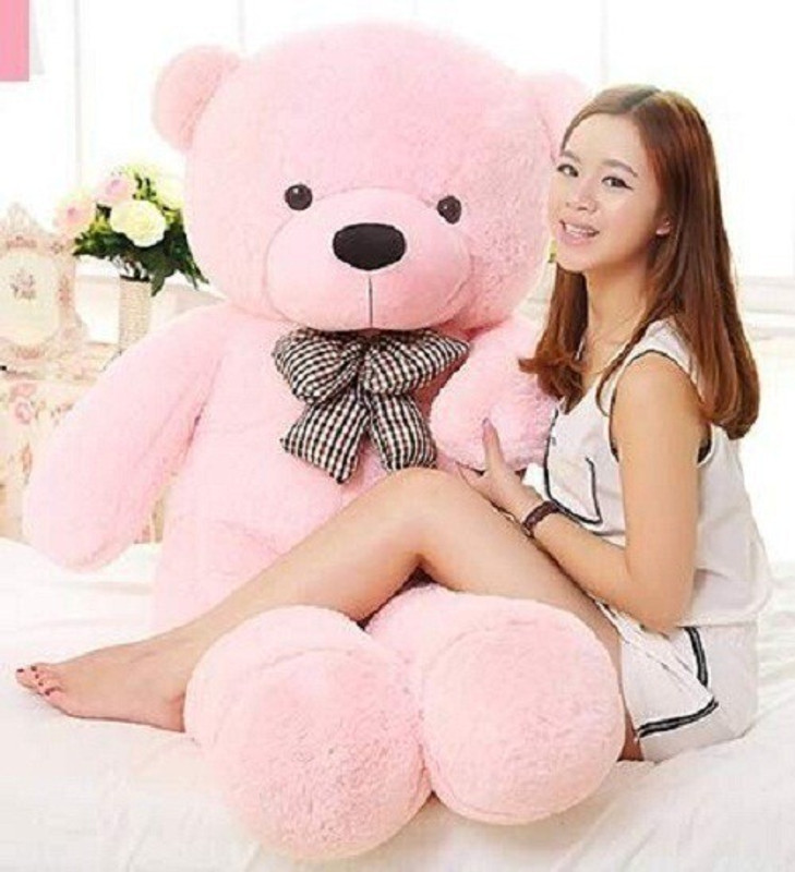 VS TOYS Giant Teddy Bear Toy Doll for Birthday Pink color 90 cm - 89 cm(Dark Pink)