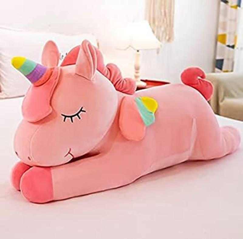 toytaler Soft Toys Unicorn Flying Soft Toys for Brother Sister (Flying Pink) - 18 cm(Pink)