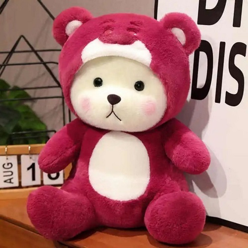 EITHEO Hoodie Teddy Bear Kawaii Soft Toy Cute Plushies for Babies - 30 cm(Blue)