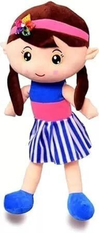 tinytotem Pink and Blue Shizuka Baby Doll 40CM, for Home Play Doll Plush Soft Toy - 40 cm(Multicolor)