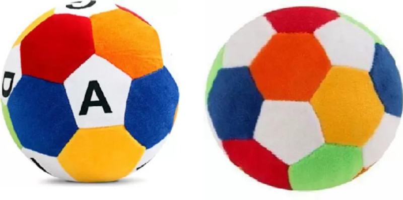 Nihan Enterprises Stuffed soft heart box & alphabet football combo for kids  - 25 cm(Multicolor)