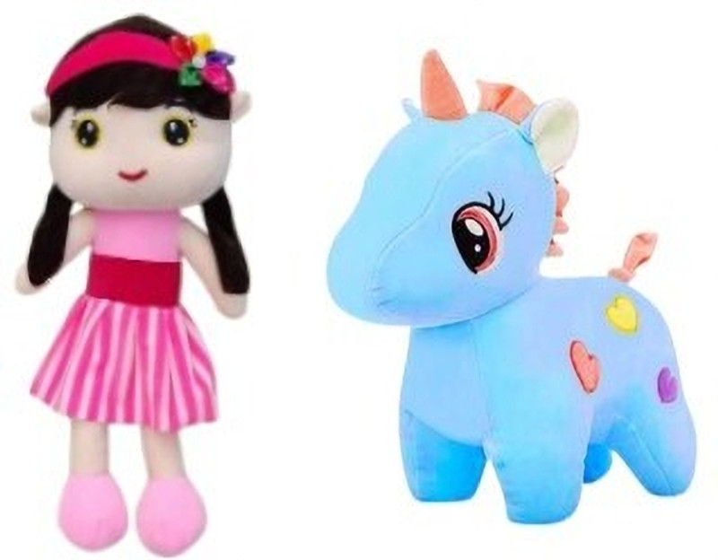 Toyhaven PINK &BLUE-DOLL - 25 cm(Multicolor)