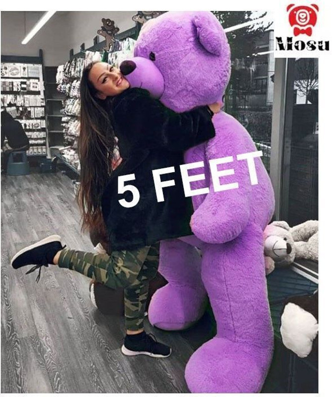 MOSU SOFT HUGGABLE TEDDY BEAR FOR KIDS AND GIRLFRIEND BIRTHDAY GIFT(5 FEET)  - 60 inch(Purple)