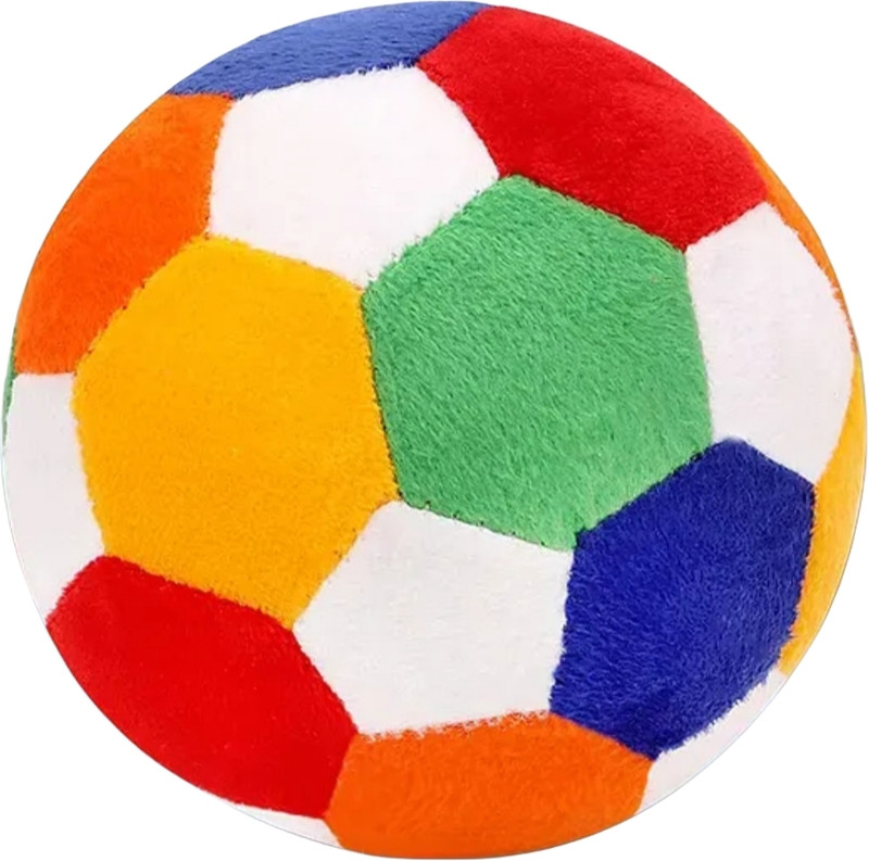 TaddyBuzz Soft Toy Simple multi-color ball for kids and festival gifts 25cm ball  - 10 mm(Multicolor)