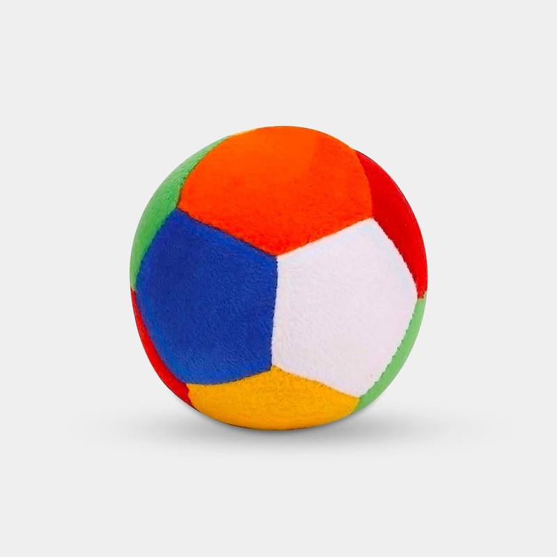 EITHEO Plush Soft Toy Ball for Baby and Kids Safe and Joyful Play Football Shape  - 110 mm(Multicolor)