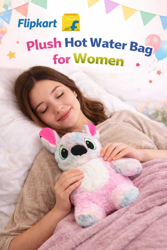 HELLOBEAR Teddy Bear Hot Water Bag Period and Cramps Relaxation - 30 cm(Raimbo)