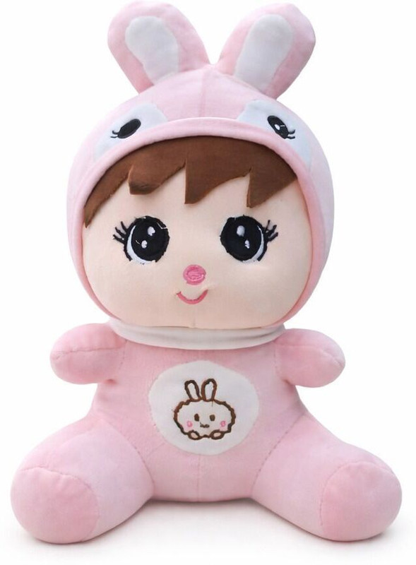 ATACI Baby Doll Soft Toys For Kids For Gift Girls Boys - 33 cm(Light Pink)