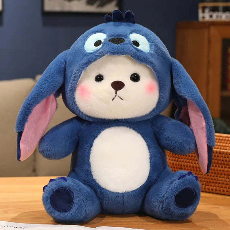 plush joy Blue Bunny Teddy Bear Soft Toy Birthday Gift for Kids - 32 cm(Blue)