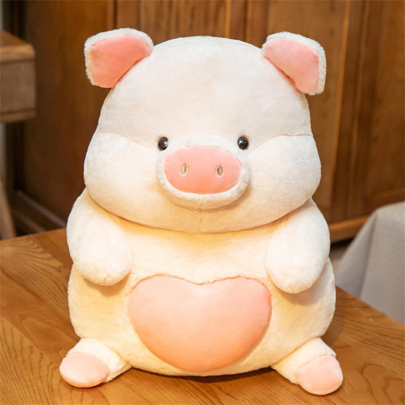Daisy & Bubbles Soft & Sweet Fur Love pig Stuffed Toy  - 30 cm(Small)
