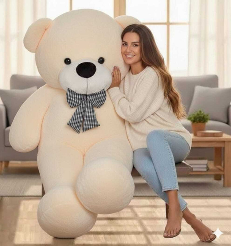 RSY 3 feet cream teddy bear - 90cm (cream)importent teddy bear - 90 ... more - 90 cm(Cream)