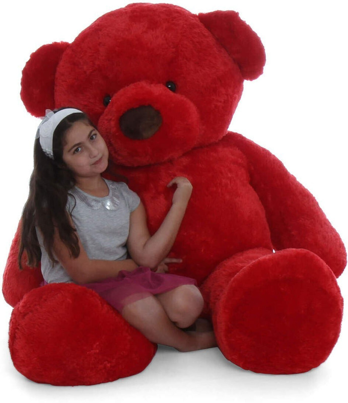 jimdar 3 Feet Soft Teddy Bear Huggable/Loveable/Valentine For Someone Red - 90 cm(Red)
