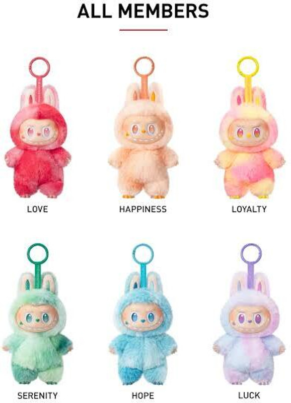 Pseudo Labubu Doll | Labubu toy | Cute Labubu Toy for Kids | (Random Color - 1 Pc) - 17 cm(Multicolor)