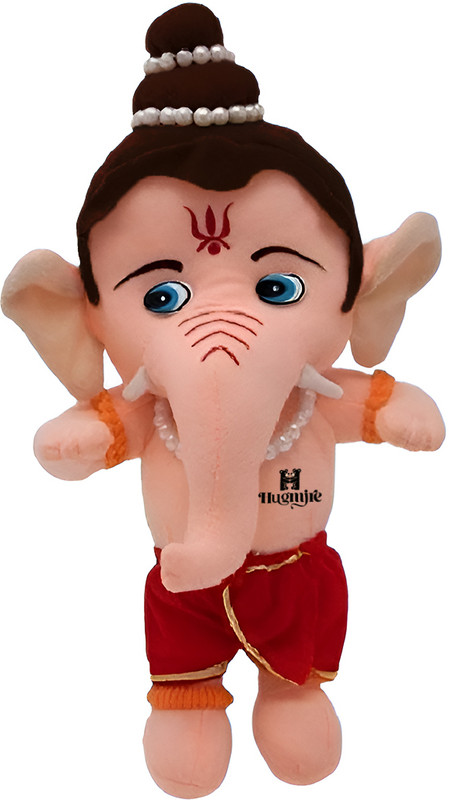 Hugmire Soft Bal Ganesh Stuffed Toy Ideal Gift for Boys and Girls - 25 cm(Multicolor)