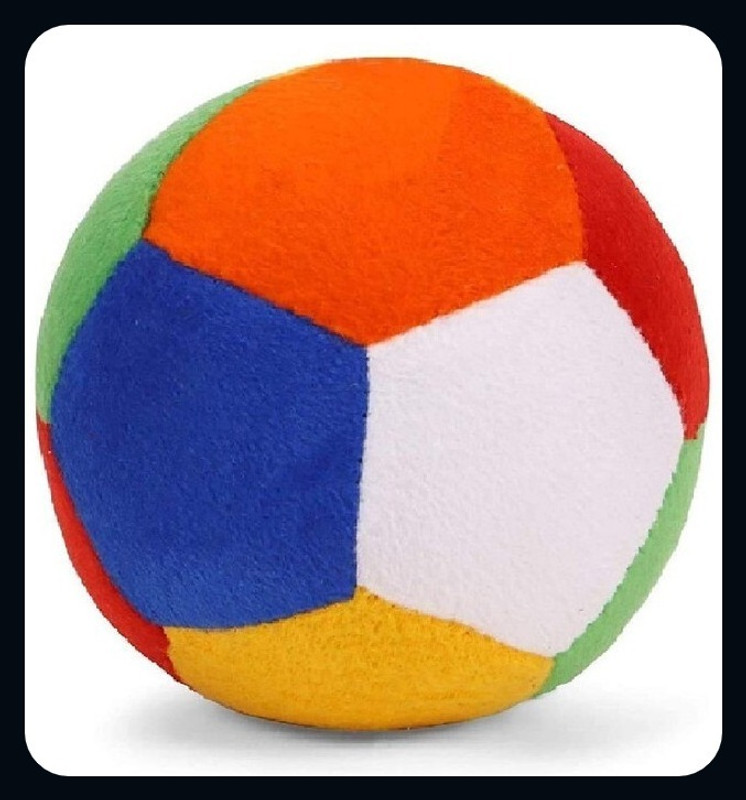 THE MODERN TREND Stuffed Soft Ball without Rattle Sound 32 cm-KIDS  - 32 cm(Multicolor)