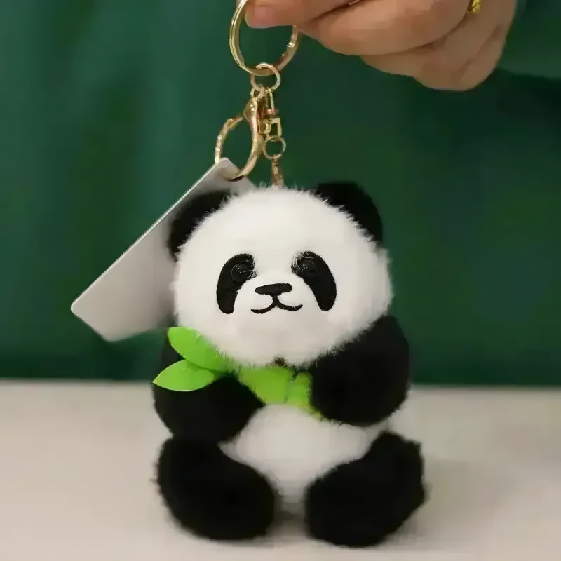 Giftzretailz Cuddler Panda Plush Pendant Keychain - 15 cm(White)