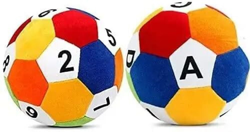 LushiePaws No. and Alphabetic Soft Toy for kids Girl/boy  - 25 cm(Multicolor)