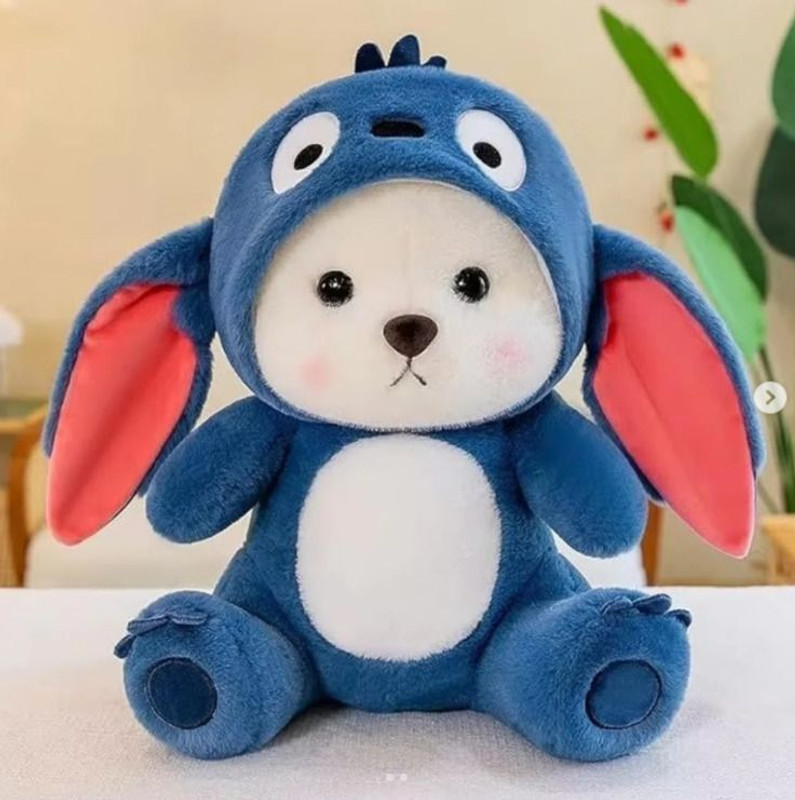 Toynexis BLUE HOODIE TEDDY BEAR - 28 cm(Blue)
