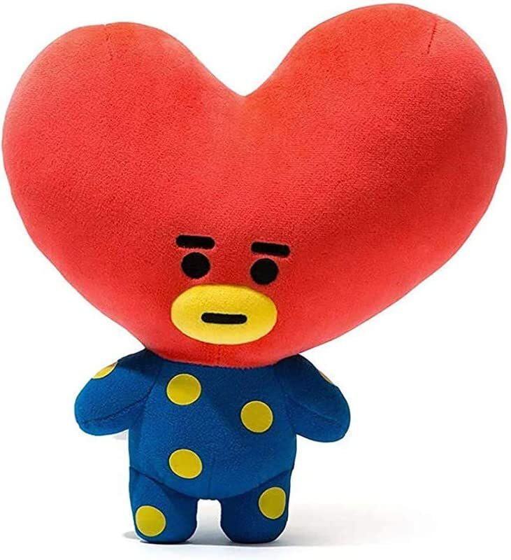Hug 'n' Feel Soft Toy BT21 BTS Bangtan Boys Sitting Stuffed Plush Toy Size 30cm - 30 cm(Red)