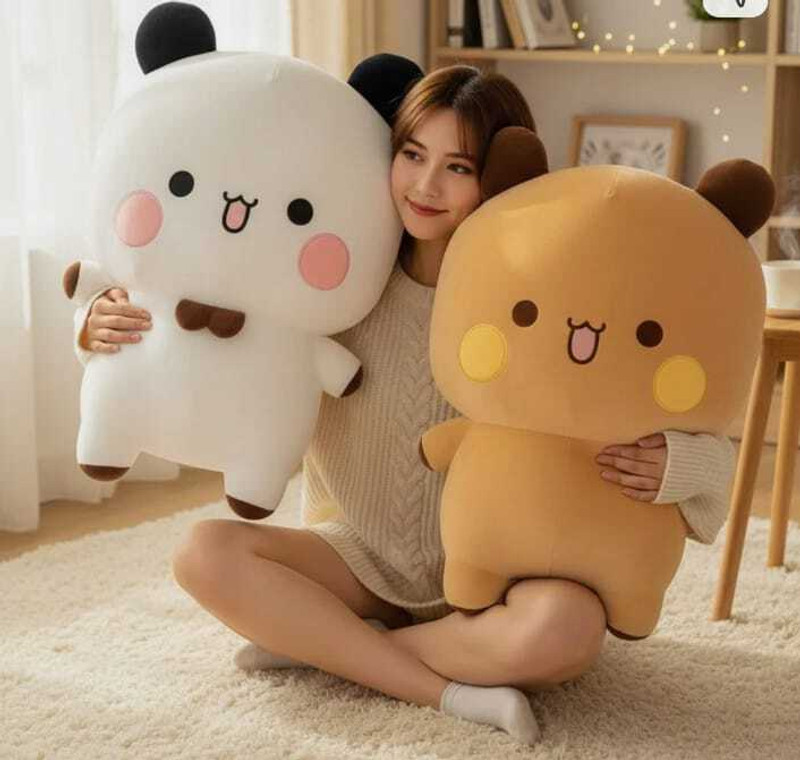 LEGAL LOVE Bubu Dudu soft toysfor kids Huggable Large Bear -30 cm (Multicolour)  - 30 cm(Multicolor)