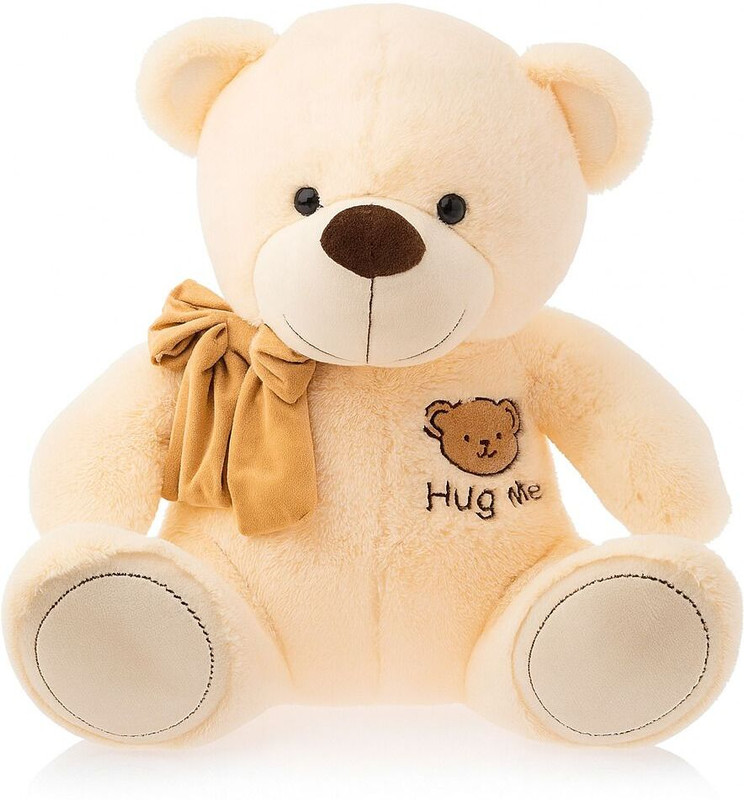 Zexsazone Soft push fabric Premium Quality Hug-Me teddy bear 32 CM gift for birthday return gifting birthday boy baby sister lover wife  - 32 cm(Cream)