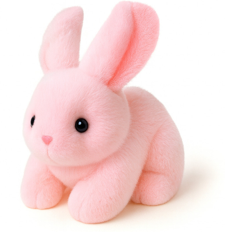 Toyingly Plush Red Bunny Rabbit Stuffed Animal, Soft Cuddly Toy - 27 cm  - 27 cm(Red)