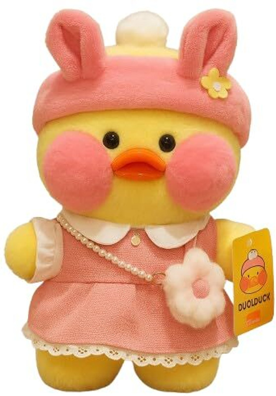 SCOOBA super soft multicolor lalafanfan cafe girl mimi duck soft toy 25cm - 25 cm(Multicolor)