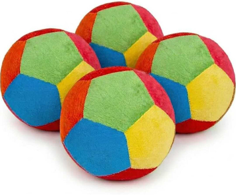 Tobby Toys Baby Rattle Ball Set of 4 | Sensory Balls Toy for Babies & Toddlers  - 8 cm(Multicolor)