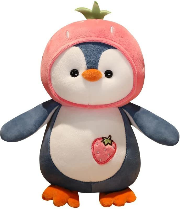 D's PARADISE Cute Penguin Super Soft Stuffed Plush toy 25cm for Kids Baby Boy's & Girl's - 25 cm(Pink, Peach)