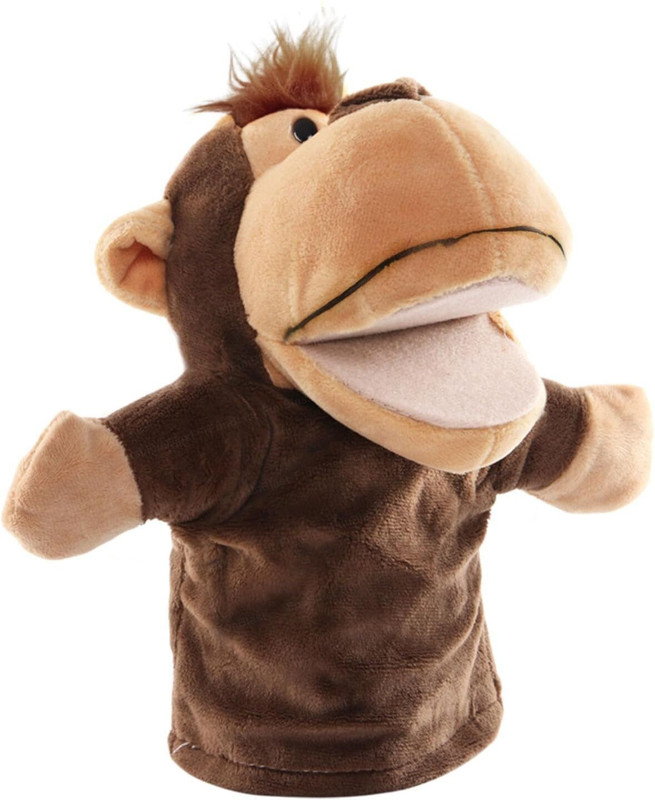 FunBlast Hand Puppet for Kids - Plush Animal With Movable Open Mouth, Story Telling Toy, - 34 cm(Multicolor)