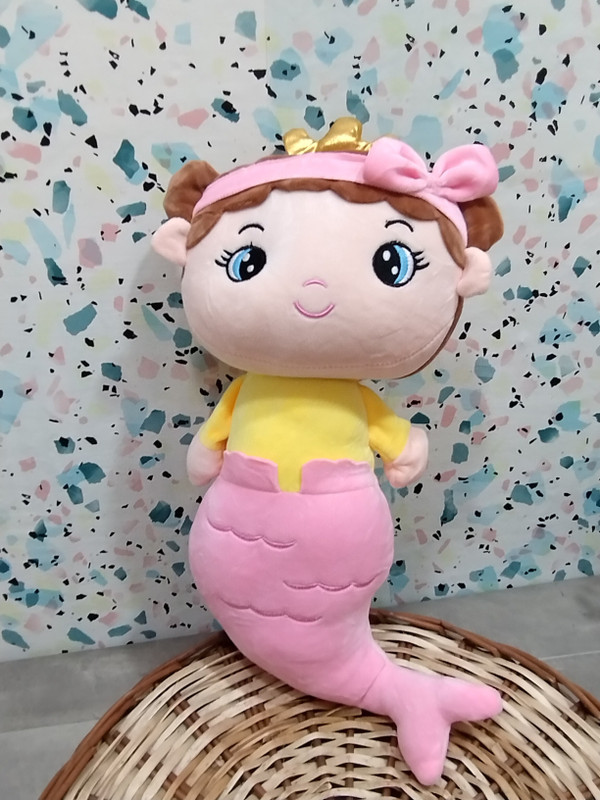 Teddy Daddy Queen Mermaid Soft Toy | Jalpari Doll For Kids ( Pink - 1 single piece )  - 50 cm(Pink)
